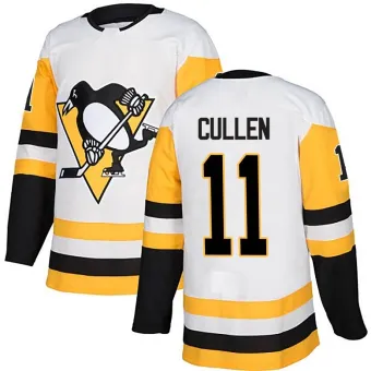 Men's John Cullen Pittsburgh Penguins Away Jersey - White Authentic