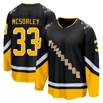 Men's Marty Mcsorley Pittsburgh Penguins 2021/22 Alternate Premier Player Jersey - Black Breakaway