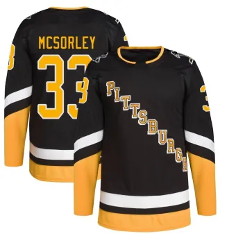 Men's Marty Mcsorley Pittsburgh Penguins 2021/22 Alternate Primegreen Pro Player Jersey - Black Authentic