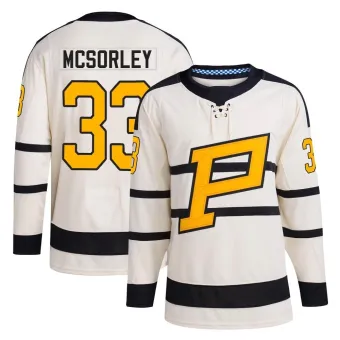 Men's Marty Mcsorley Pittsburgh Penguins 2023 Winter Classic Jersey - Cream Authentic