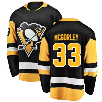 Men's Marty Mcsorley Pittsburgh Penguins Home Jersey - Black Breakaway