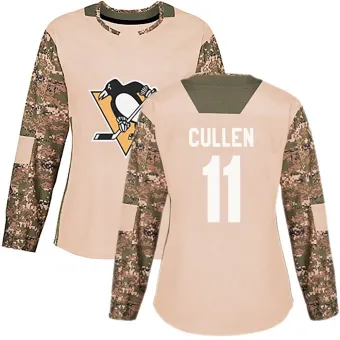 Women's John Cullen Pittsburgh Penguins Veterans Day Practice Jersey - Camo Authentic