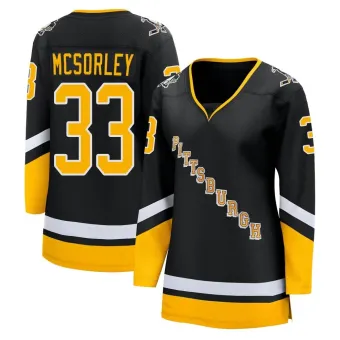 Women's Marty Mcsorley Pittsburgh Penguins 2021/22 Alternate Premier Player Jersey - Black Breakaway