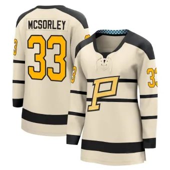 Women's Marty Mcsorley Pittsburgh Penguins 2023 Winter Classic Jersey - Cream