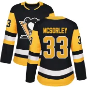 Women's Marty Mcsorley Pittsburgh Penguins Home Jersey - Black Authentic