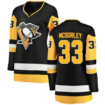 Women's Marty Mcsorley Pittsburgh Penguins Home Jersey - Black Breakaway