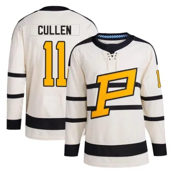 Youth John Cullen Pittsburgh Penguins 2023 Winter Classic Jersey - Cream Authentic